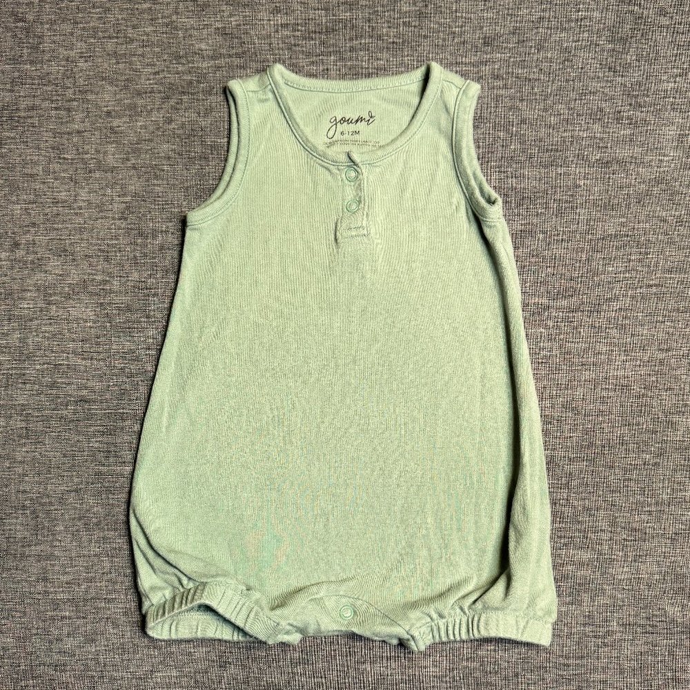 GOUMI Sunsuit - Size: 6 - 12 mo  - Sage green